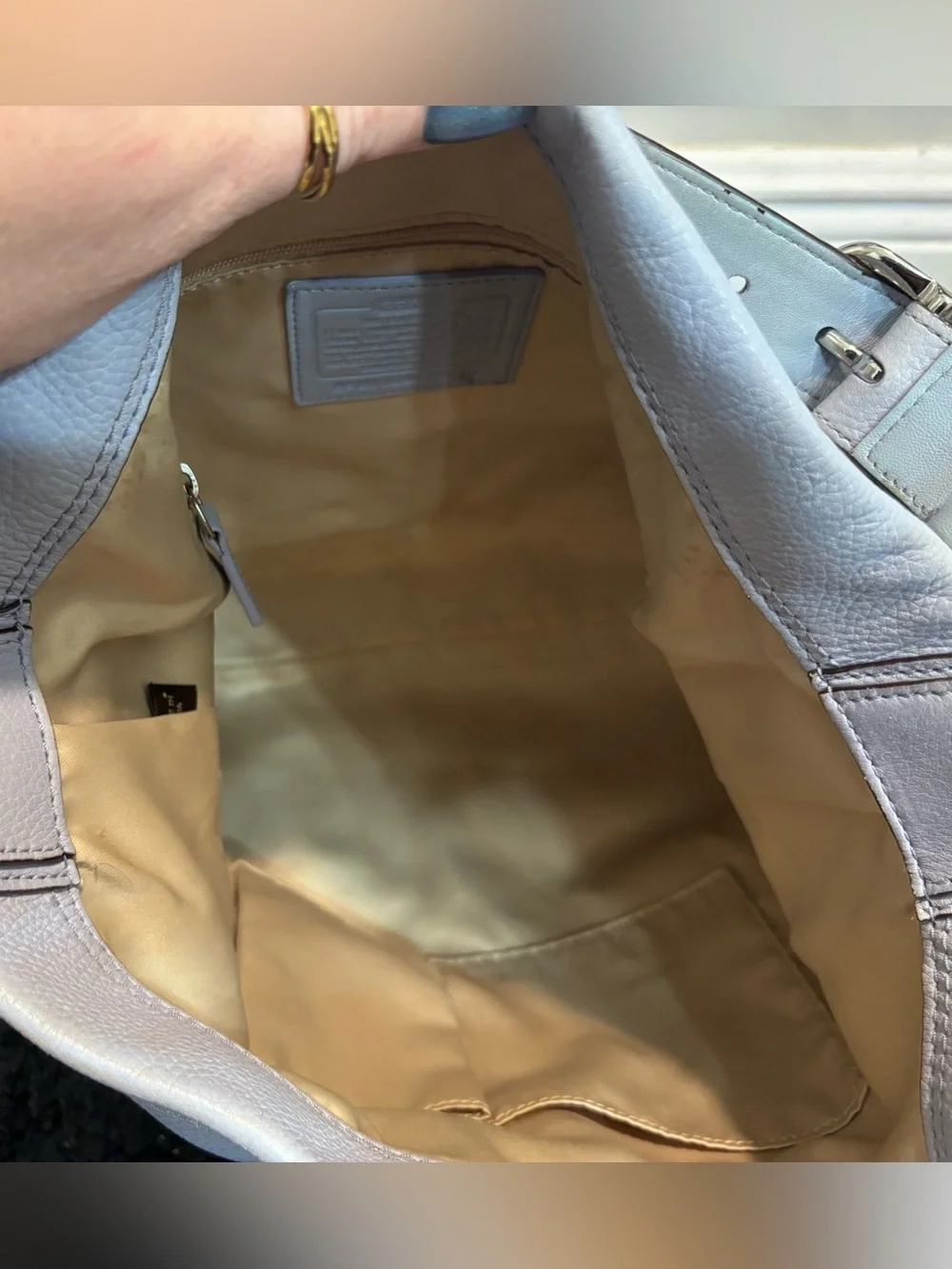 Coach Penelope Pebbled Leather Hobo Shoulder Bag